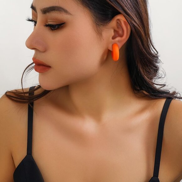 Fashionable 4 Pcs Gold Silver Non-Piercing Ear Cuffs for Women, Thick Round Clip - Picture 5 of 6